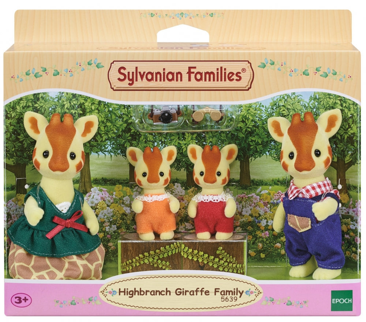 Zestaw figurek Sylvanian Families Highbranch Giraffe Family (5054131056394) - obraz 1