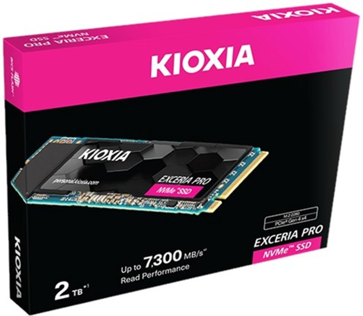 SSD диск KIOXIA EXCERIA PRO 1TB M.2 2280 NVMe PCIe 3.0 TLC (LSE10Z001TG8) - зображення 2