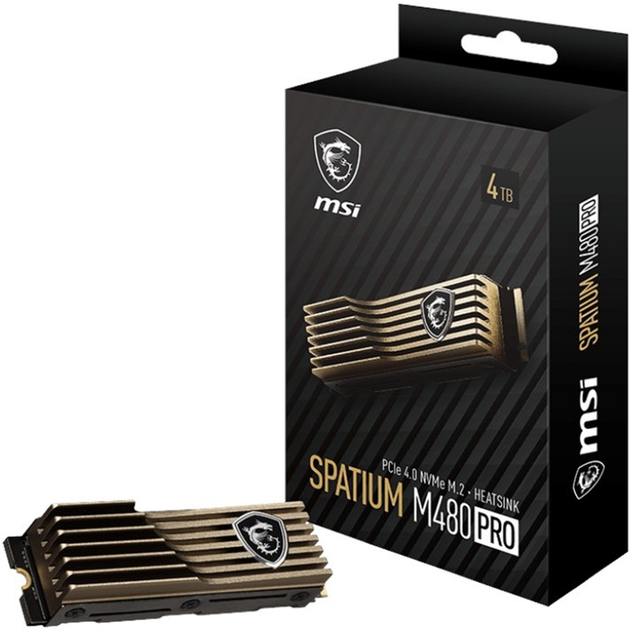 SSD диск MSI Spatium M480 Pro 4TB M.2 2280 NVMe PCIe 4.0 3D NAND (S78-440R050-P83) - зображення 5