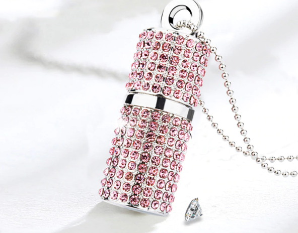 Фигурная флешка TG 32GB Кулончик Pink USB 2.0 - Фото 1 Фигурная флешка TG 32GB Кулончик Pink USB 2.0 - изображение 1