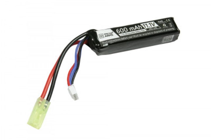 Акумулятор Specna Arms LiPo 11,1 V 600mAh 20/40C Battery for Pdw Tamiya Mini - изображение 1