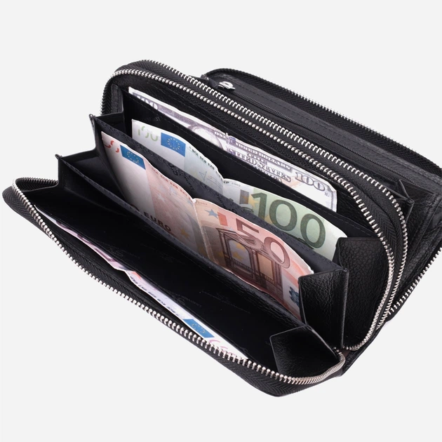 Портмоне ST Leather Accessories leather-22531 Черное - изображение 5