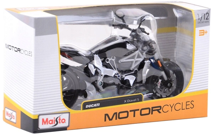 Metalowy model motocykla Maisto Ducati X Diavel S 1:12 (5907543778302) - obraz 1