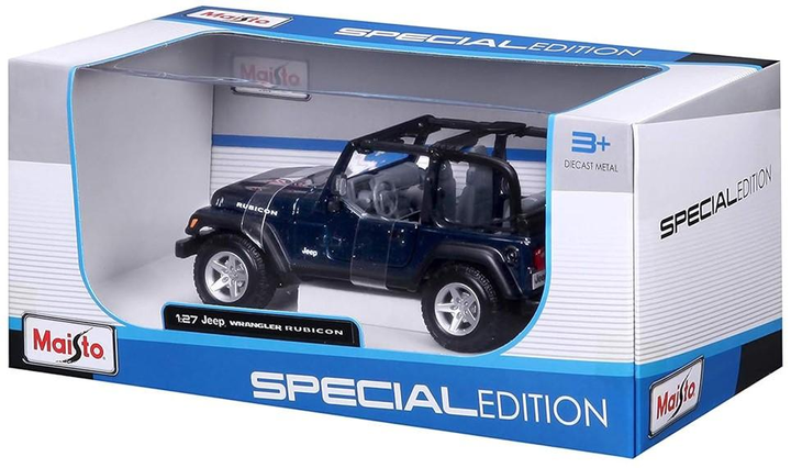 Metalowy model samochodu Maisto Jeep Wrangler Rubicon 1:27 (0090159312451) - obraz 1