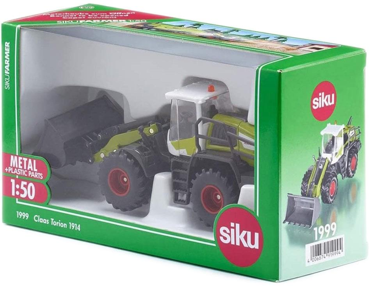 Metalowy model traktora Siku Claas Torion 1914 Radlader z ładowarką 1:50 (4006874919994) - obraz 1
