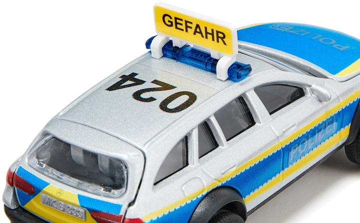 Metalowy model samochodu Siku Mercedes E-Class All-Terrain Police 1:50 (4006874023028) - obraz 6