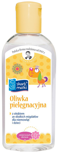 Олія Skarb Matki доглядова з олією солодкого мигдалю для немовлят і дітей 200 мл (5901968019255) - зображення 1