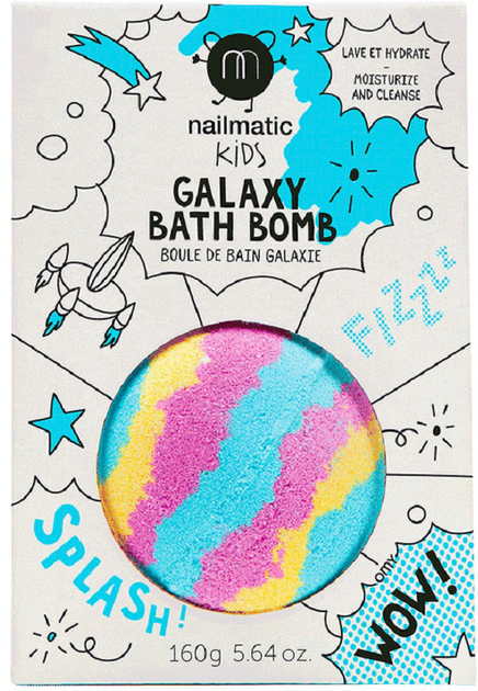 Бомбочка для ванни Nailmatic Kids Galaxy Bath Bomb для дітей 160 г (3760229893544) - зображення 1