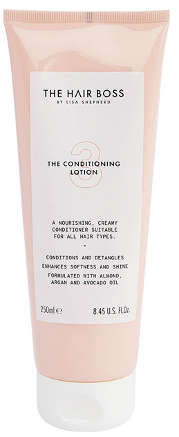 Odżywka do włosów The hair boss The Conditioning Lotion odbudowująco-nawilżająca 250 ml (5060427357977) - obraz 1