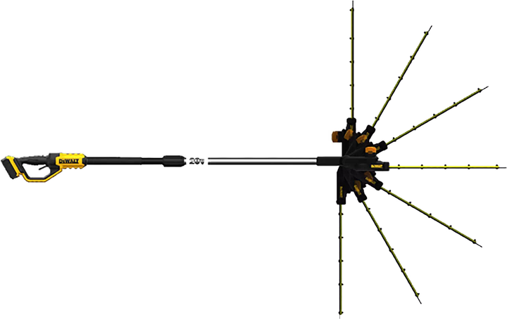 Кущоріз акумуляторний DeWalt DCMPH566N (DCMPH566N-XJ) - зображення 3