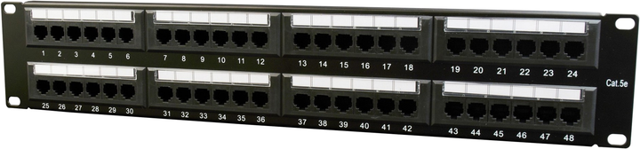 Патч панель Cablexpert Cat 5e 48 портів (NPP-C548CM-001) - зображення 1