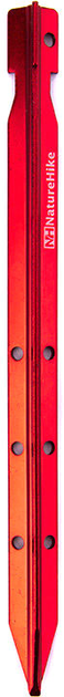 Кілочки Naturehike NH15A009-I V-подібні 250 мм 4 шт Red (6927595717516) - зображення 2