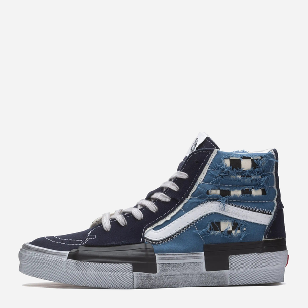 Tenisówki damskie wysokie Vans SK8-Hi Reconstruct Stressed VN0005UKNGJ 40 Granatowy/Niebieski (196575154634) - obraz 1