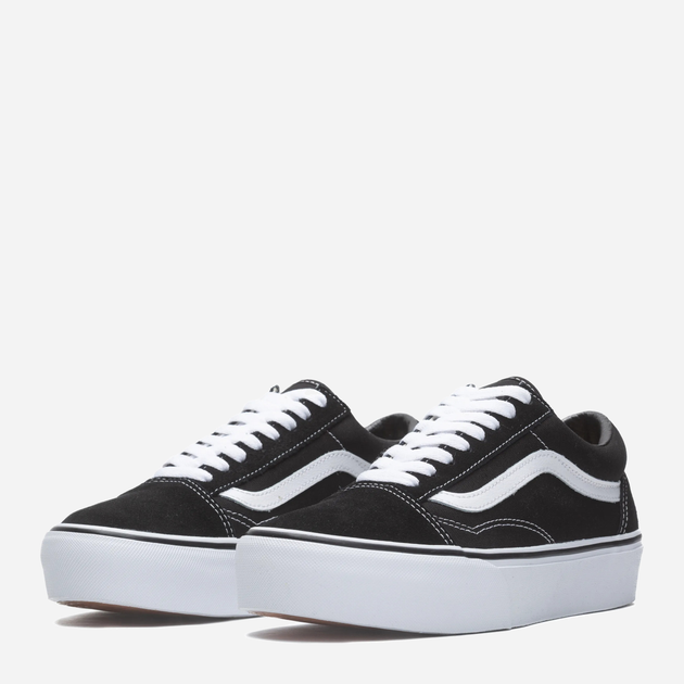 Tenisówki damskie materiałowe Vans Old Skool Platform VN0A3B3UY28 40.5 Czarny/Biały (190849398618) - obraz 2