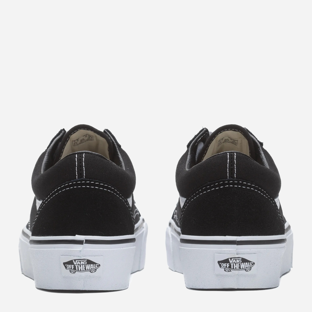 Жіночі кеди низькі Vans Old Skool Platform VN0A3B3UY28 42 Чорний/Білий (190849399417) - зображення 3