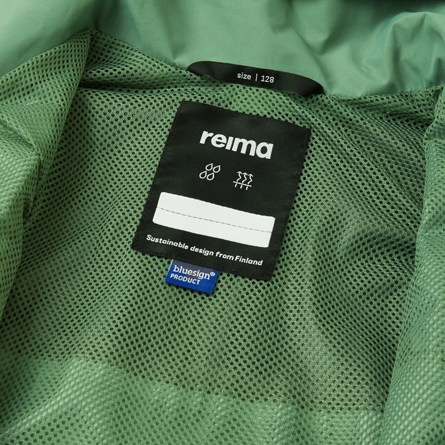 Детская ветровка Reima Tuulos 5100319A-8680 128 см Зеленая (6438557057729) - изображение 5