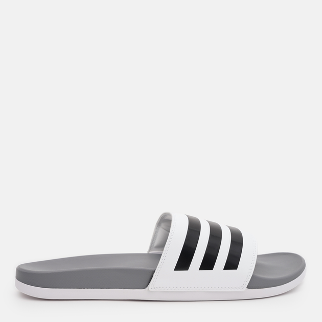 Adidas flip flops white best sale