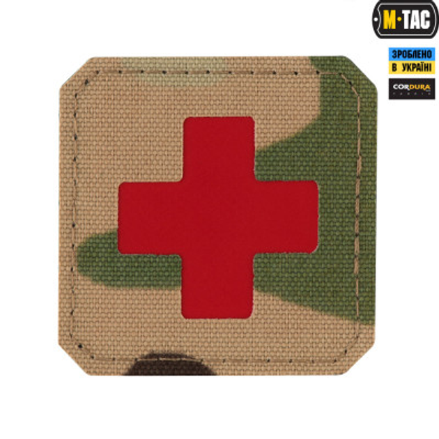 Патч M-Tac Medic Cross Laser Cut Multicam/Red - изображение 1