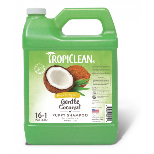 Tropiclean ТропиКлин Gentle Coconut Puppy Shampoo шампунь для щенков и котят, 3.8 л - Фото 2 Tropiclean ТропиКлин Gentle Coconut Puppy Shampoo шампунь для щенков и котят, 3.8 л - изображение 2