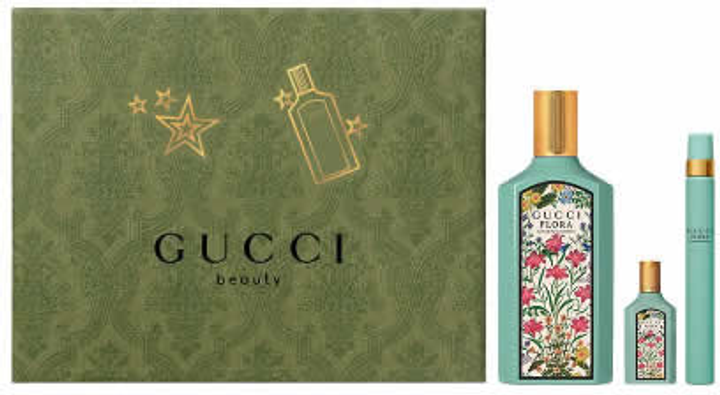 Zestaw damski Gucci Flora Gorgeous Jasmine Perfumy damskie 100 ml + Perfumy damskie 10 ml + Perfumy damskie 5 ml (3616304679124) - obraz 1