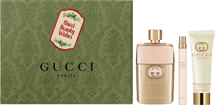 Zestaw damski Gucci Guilty Woda perfumowana damska 90 ml + balsam do ciała 50 ml + Woda perfumowana damska 10 ml (3616303784775) - obraz 1