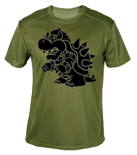 Футболка потоотводящая военная ВСУ с принтом "Черепаха с шипами" в оливе M - изображение 1
