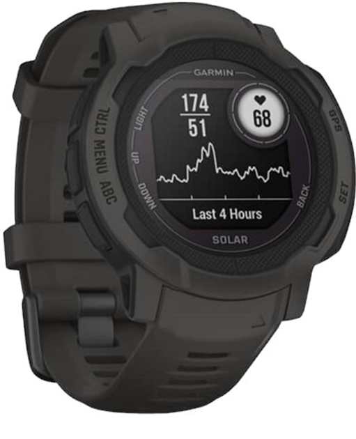 Zegarek sportowy Garmin Instinct 2 Solar Graphite (010-02627-00) - obraz 3