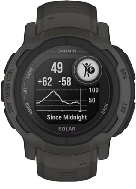 Zegarek sportowy Garmin Instinct 2 Solar Graphite (010-02627-00) - obraz 11