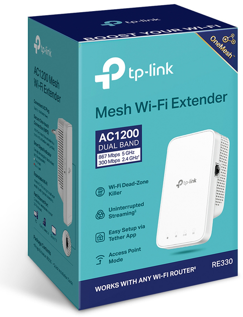 Przedłużacz sieciowy TP-LINK RE330 Mesh (4897098683033) - obraz 6
