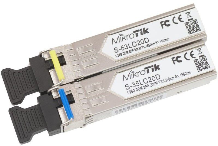 Zestaw 2 modułów SFP MikroTik S-53LC20D + S-35LC20D - obraz 1