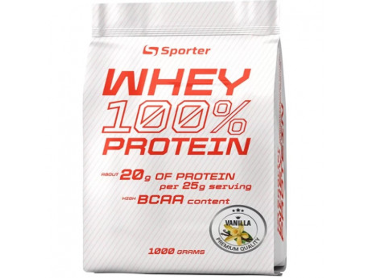 Протеин Sporter Whey Protein 1 кг Вкус Ваниль – фото, отзывы ...