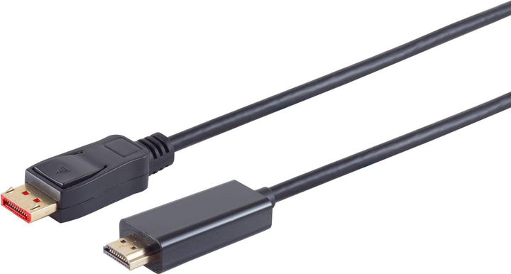 Kabel S-Conn DisplayPort – HDMI 1 m Black (10-71025) - obraz 1