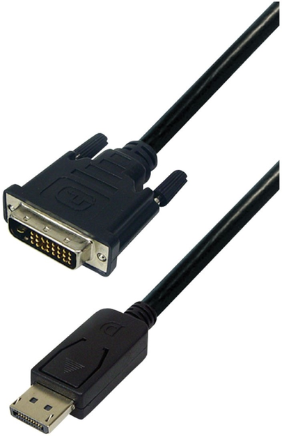 Kable ShiverPeaks DisplayPort - DVI 2 m Black (77492-1) - obraz 1