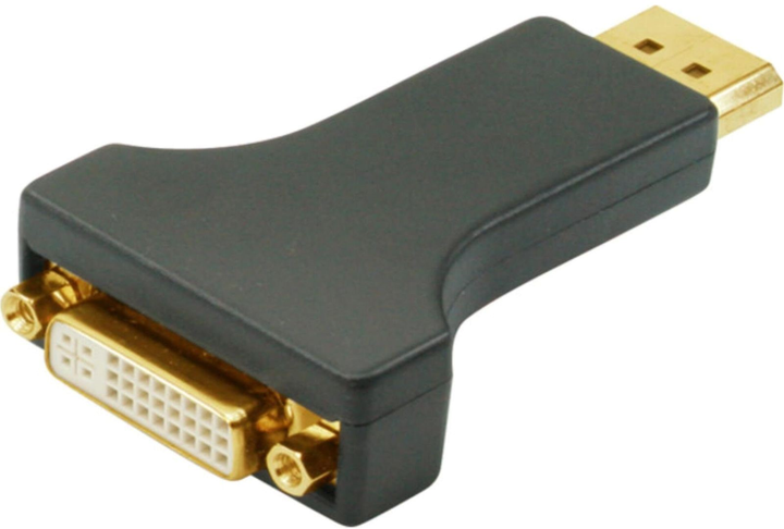 Адаптер S-Impuls DisplayPort - DVI Black (4017538046291) - зображення 1