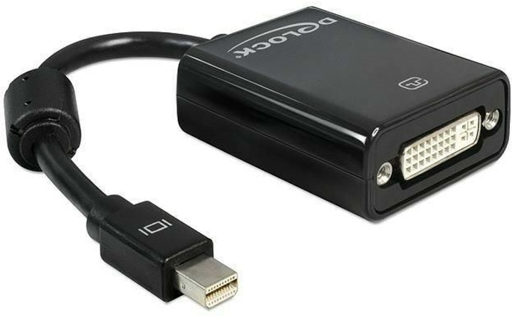 Adapter Delock mini-DisplayPort - DVI 0.125 m Black (4043619650989) - obraz 1