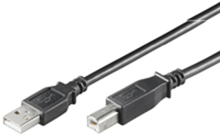 Kabel Goobay USB Type-A - USB Type-B 3 m Black Grey (4017538770233) - obraz 1