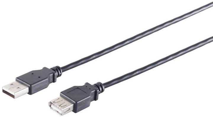 Kabel Goobay USB Type-A 1.8 m Black (4017538093967) - obraz 1