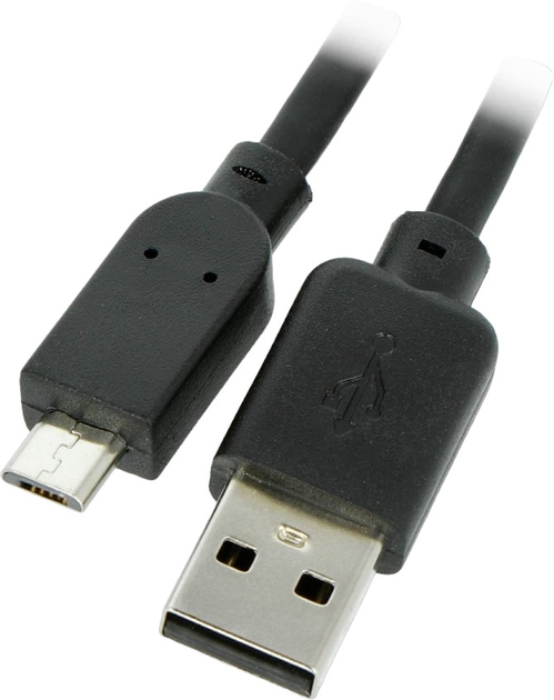 Kaбель Goobay USB Type-A - micro-USB 1.8 м Black (4040849931819) - зображення 1