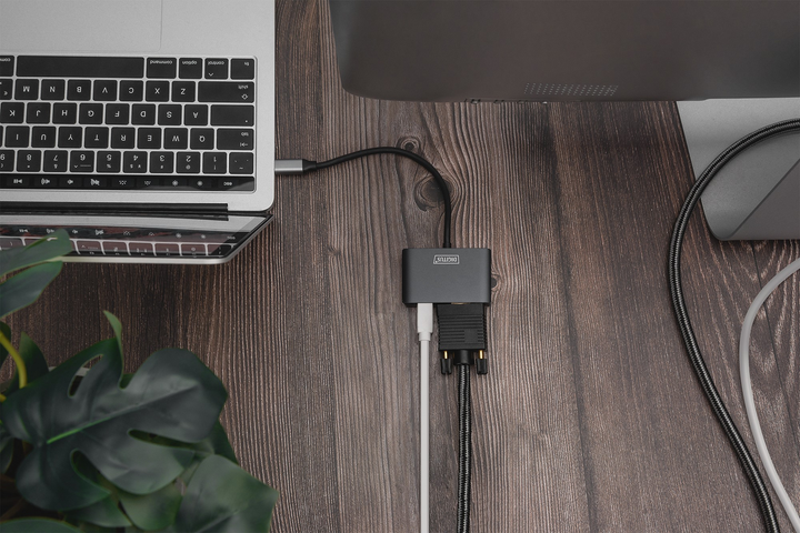 Adapter Digitus USB Type-C - mini-DisplayPort + VGA 0.2 m Silver (DA-70825) - obraz 3