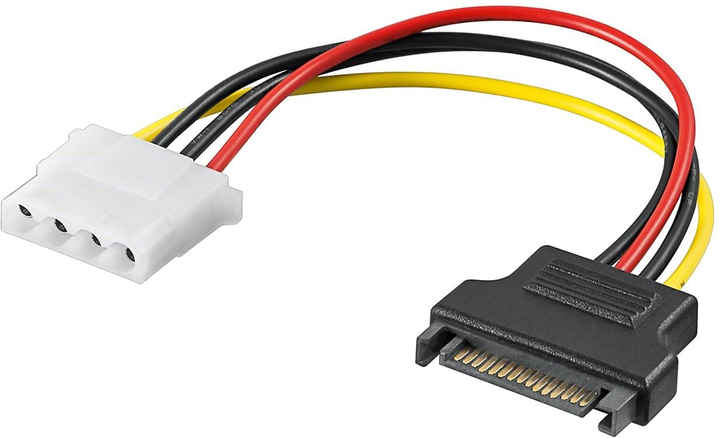 Kabel Super Micro SATA Power - Molex 0.17 m Black/Yellow/Red (4040849936340) - obraz 1