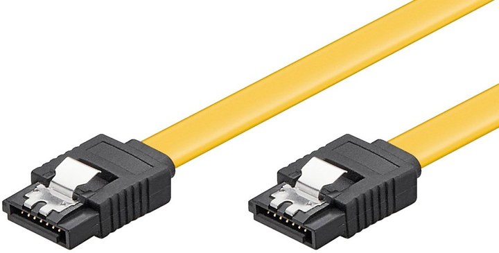Kabel Goobay SATA III 0.5 m Yellow (4040849950216) - obraz 1