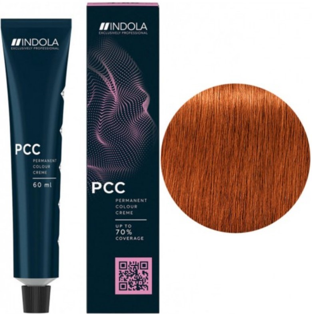Фарба для волосся Indola Permanent Caring Color 7.44 Medium Blonde Intense Copper 60 мл (4045787705119) - зображення 1