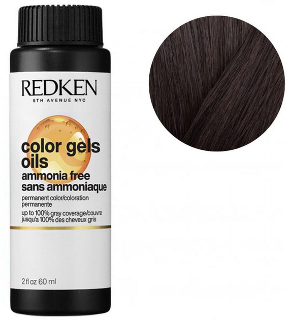 Фарба для волосся Redken Color Gel Oils 04ABn 3 x 60 мл (3474637107284) - зображення 1