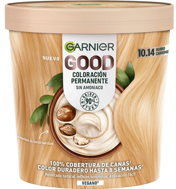 Фарба для волосся Garnier Good Coloracion Permanente 10.14 Rubio Camomila 100 мл (3600542518932) - зображення 1