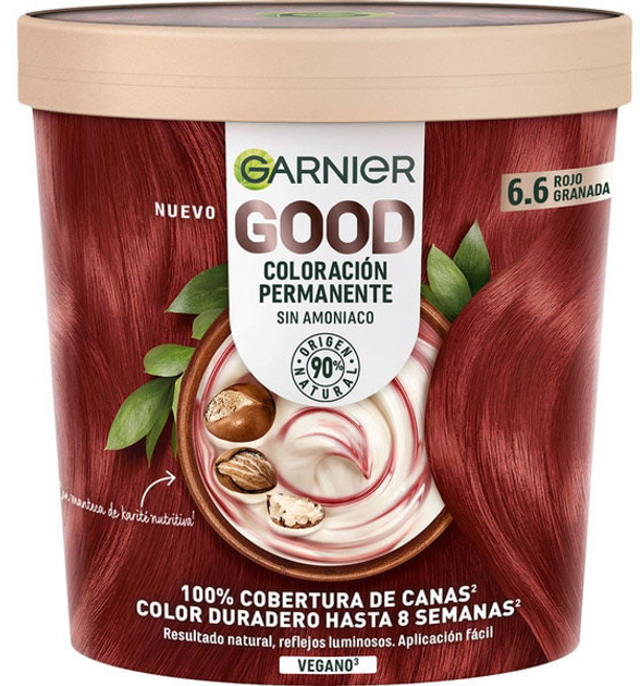 Farba do włosów Garnier Good Coloracion Permanente 6.6 Rojo Granada 100 ml (3600542518888) - obraz 1