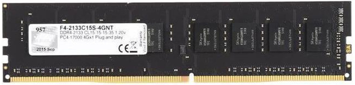 Оперативна пам'ять G.Skill DDR4-2133 4096MB PC4-17000 NT (F4-2133C15S-4GNT) - зображення 1