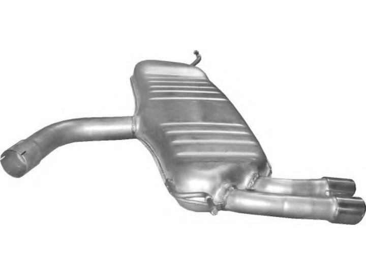 Глушник Ауді А3 (Audi A3) 1.9D/2.0D 03-08 (01.108) Polmostrow алюмінієвий - зображення 2