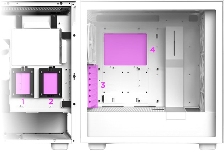 Корпус NZXT H Series H7 Elite 2023 Edition ATX Mid Tower Chassis All White color (CM-H71EW-02) - зображення 5