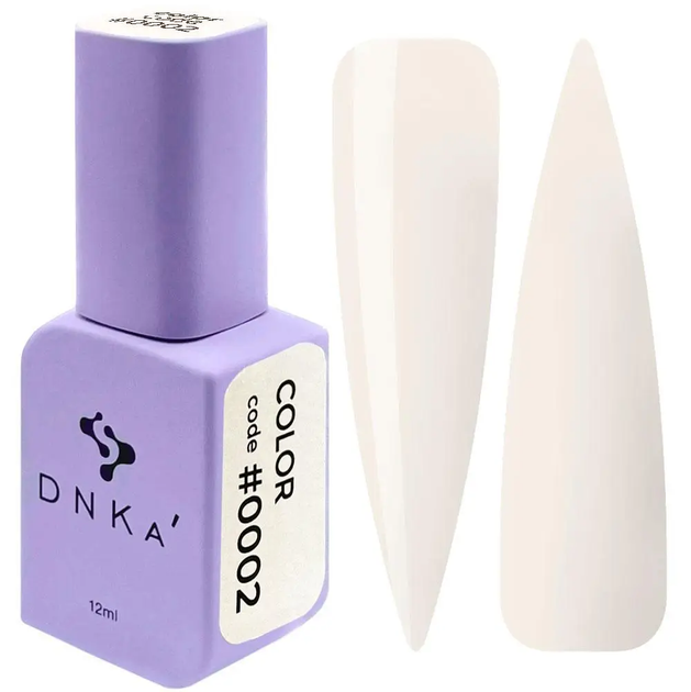 Гель-лак DNKa 0002 слонова кістка 12 мл - Фото 1 Гель-лак DNKa 0002 слонова кістка 12 мл - зображення 1