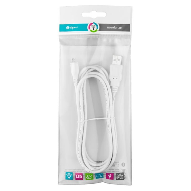 Kabel DPM USB 2.0 typu A-micro USB 1.5 m BMUSB5 (5900672655759) - obraz 4